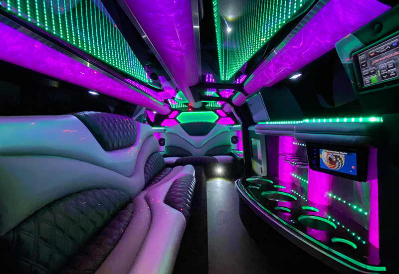 washington limousine with custom leather seats